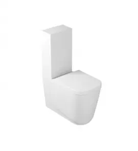 Galassia MEG 11 Miska do kompaktu 65x35 cm ze spłuczką i deską wolnoopadającą Biały mat 5413MT+9925MT+5451MT