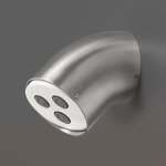 CEA Deszczownica regulowana ścienna element zewnętrzny Satin Stainless Steel FRE152S