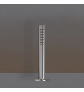 CEA Słuchawka prysznicowa jednootworowa montowana na krawędzi z wężem Cromolux Satin Stainless Steel FRE36S