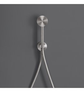 CEA Słuchawka prysznicowa z uchwytem ściennym i przyłączem wody element zewnętrzny Satin Stainless Steel FRE94S