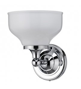 Burlington Round Kinkiet ścienny chrom + klosz mat EL_BL11