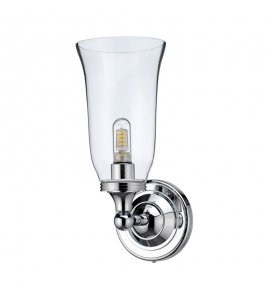 Burlington Round Kinkiet ścienny chrom + klosz przezroczysty EL_BL14