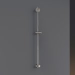 CEA Drążek prysznicowy z przyłączem wody i uchwytem do słuchawki prysznicowej element zewnętrzny Satin Stainless Steel FRE215S