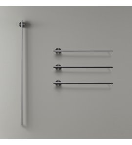 CEA Equilibrio Grzejnik elektryczny do ręczników 58 i 106 cm 4 element ścienny element zewnętrzny Black Diamond Satin EQB44KDS