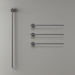 CEA Equilibrio Grzejnik elektryczny do ręczników 58 i 106 cm 4 element ścienny element zewnętrzny Black Diamond Satin EQB44KDS