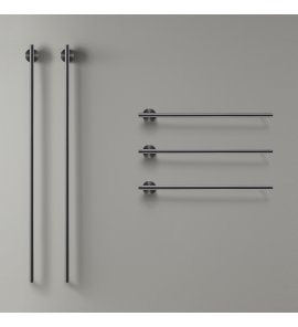 CEA Equilibrio Grzejnik elektryczny do ręczników 58 i 106 cm 5 element ścienny element zewnętrzny Black Diamond Satin EQB65KDS