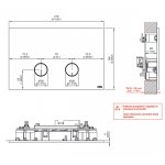      CEA Hydroplate Przycisk podwójny do spłuczki Tece Satin Stainless Steel PLA13S 