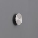 CEA Giotto Haczyk ścienny Ø9 cm Satin Stainless Steel GIO03S