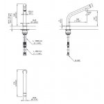 CEA Gastone Bateria podokienna kuchenna jednootworowa Satin Stainless Steel GAS24S
