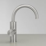 CEA Milo360 Bateria podokienna kuchenna jednootworowa z osobnym zaworem do zagotowanej wody Satin Stainless Steel MIL211S