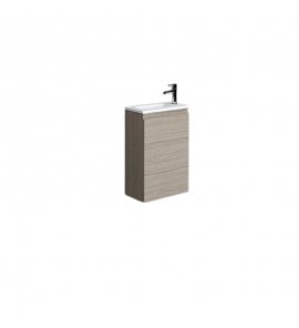 Rak Ceramika Joy Zestaw Umywalka meblowa 41x22 + szafka podumywalkowa 40x21 Grey elm SETJOYWH040EGY