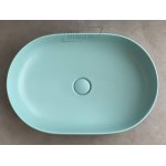 Hidra Gio Evolution Umywalka stawiana na blat 60x40 cm Green matt G60E.052+P125.052
