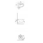 Rak Ceramika CLOUD Bidet 56x40 biały połysk CLOBD2101AWHA