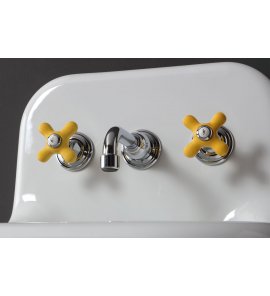Bleu Provence Bateria umywalkowa ścienna chrom RLP1012.YELLOW