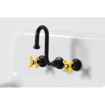  Bleu Provence Bateria umywalkowa ścienna black RLP1012D.YELLOW