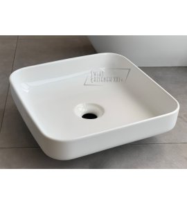   Eto Clo Umywalka stawiana na blat 38x38 cm biały 00819101 WIETRZENIE MAGAZYNÓW!!