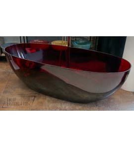  Galatea Design Berehat Wanna wolnostojąca 170x75 Resinmood kolor wine GD8507TW