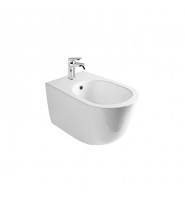 Axa EVA Bidet ścienny 55x36 cm Biały połysk 8802001