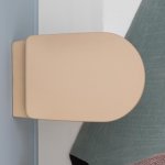 Axa EVA Miska ścienna 55x36 cm z deską WC wolnoopadającą Sahara Matt 8801410+AF8810