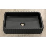   Galatea Design Biskut Umywalka stawiana na blat 50x30 black matt/czarny mat GDMR034MB W MAGAZYNIE!!