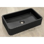   Galatea Design Biskut Umywalka stawiana na blat 50x30 black matt/czarny mat GDMR034MB W MAGAZYNIE!!