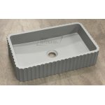   Galatea Design Biskut Umywalka stawiana na blat 50x30 light grey/jasny szary GDMR034MH W MAGAZYNIE!!