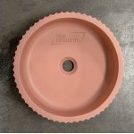   Galatea Design Kek Umywalka stawiana na blat ∅39 cm pink matt/różowy mat GDMC030MP W MAGAZYNIE!!