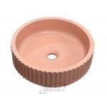   Galatea Design Kek Umywalka stawiana na blat ∅39 cm pink matt/różowy mat GDMC030MP W MAGAZYNIE!!