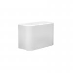 Axa COSA.H35 Umywalka stawiana na blat 30x50 cm z korkiem Click-clack Biały połysk 8660001+AF0015