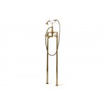  Bleu Provence Bateria wannowa wolnostojąca ze słuchawką i wężem brass RVMTM311ON