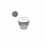 Axa COSA.H35 Umywalka stawiana na blat 30x50 cm i korkiem Click-clack z stojak pod umywalkę Grey Matt 8660009+SG8601415+AF001509
