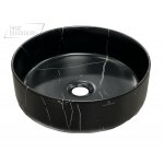   Galatea Design Umywalka stawiana na blat ∅36,5 cm Nero Marquina GDMC002