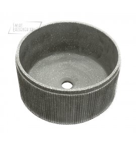 Galatea Design Berelur Umywalka stawiana na blat ∅40 cm beton GDMT014 WYPRZEDAŻ EKSPOZYCJI!!