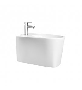 Axa DP Bidet ścienny 36x50,5 cm Biały połysk 8402001