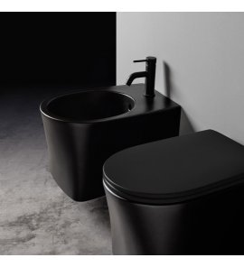 Axa DP Bidet ścienny 36x50,5 cm Czarny mat 8402007