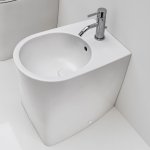 Axa DP Bidet stojący 36x50,5 cm Biały połysk 8402201