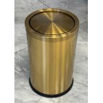 Galatea Design – kosz łazienkowy 9 l, złoto szczotkowane, GD9LBRG/D – z defektem