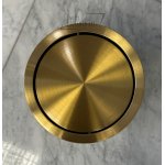 Galatea Design – kosz łazienkowy 9 l, złoto szczotkowane, GD9LBRG/D – z defektem