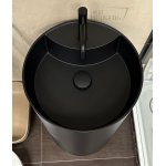 Galatea Design One Umywalka wolnostojąca ∅44 z korkiem klik klak carbone GUONE44.KMM.CA+GUPIL.CA 