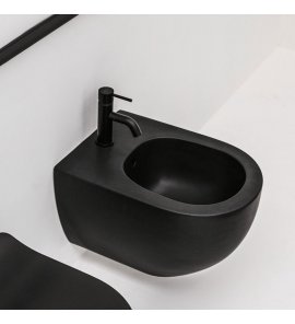 Axa Glomp Bidet ścienny 36,5x51 cm Czarny mat 0202007