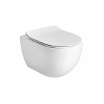 Axa Glomp Miska ścienna 36,5x51 cm i deska WC wolnoopadająca Biały połysk 0201001+319101