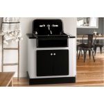  Bleu Provence Zlew kuchenny z szafką 90,5x68 white/black TCM60+TCK60DC