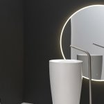 Axa Lustro ścienne ∅ 120 cm z oświetleniem LED A330283