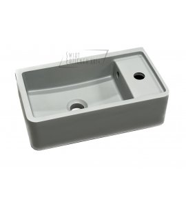 Galatea Design Menarik Umywalka stawiana na blat 44x25 cm light grey/jasny szary mat GDMR033LG WYPRZEDAŻ EKSPOZYCJI!!