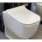 Galatea Design Empat Miska wisząca 51x35 z deską wolnoopadającą White/biała połysk GDB2341GW