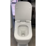 Galatea Design Empat Miska wisząca 51x35 z deską wolnoopadającą White/biała połysk GDB2341GW