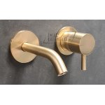 Ritmonio Diametro35 S Bateria umywalkowa podtynkowa kpl. wylewka 13 cm element zewnętrzny champagne PR52AL201CHX