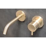      Ritmonio Reverso Bateria umywalkowa podtynkowa el. zewnętrzny wylewka 14 cm Champagne Q0BA6016SPCHX WYPRZEDAŻ MAGAZYNOWA!!