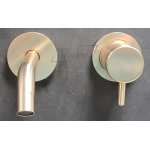      Ritmonio Reverso Bateria umywalkowa podtynkowa el. zewnętrzny wylewka 14 cm Champagne Q0BA6016SPCHX WYPRZEDAŻ MAGAZYNOWA!!