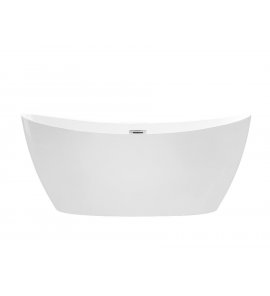 Besco Ayla Wanna Wolnostojąca z przelewem i syfonem 170x80 cm biała WAS-170-A